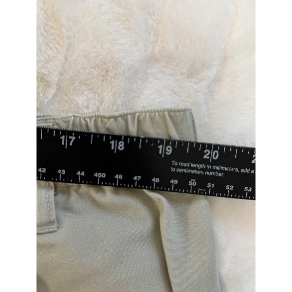 Columbia Mens Tan Khaki Cargo Shorts Pleated Side Elastic Vintage Utility Dad 40 - Picture 4 of 13